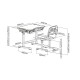Piccolino Grey парта и стул-трансформеры